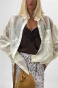 camicia semi trasparente rainbow